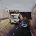 Via The Airport - 60x60cm - Oil/Board