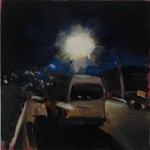 Happy Camper - 30x30cm - Oil/Board