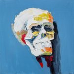 Further Up #1 - 40x40cm - Oil/Enamel/Board
