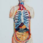 Happy Inside (Looking Up) - 61x31cm - Oil/Canvas